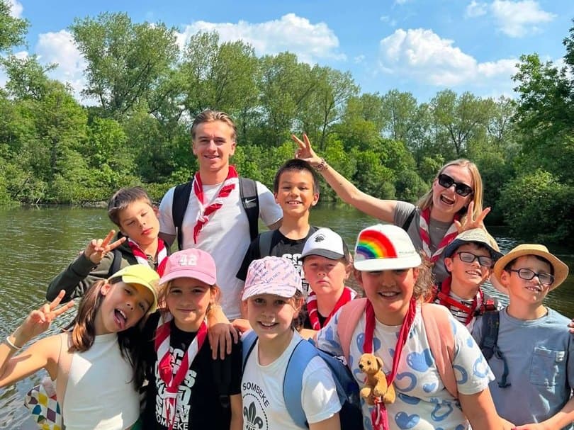 Wouters bij Scouts Sombeke